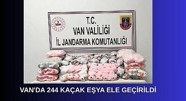 Van'da 244 kaçak eşya ele geçirildi