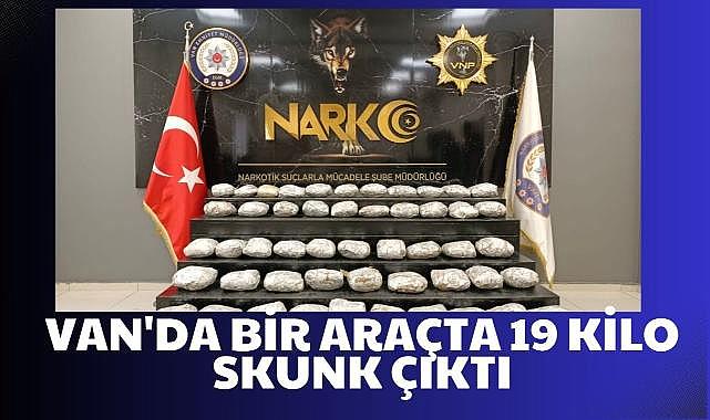 Van'da Araçta 19 Kilo 660 Gram Skunk Çıktı