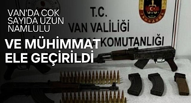 Van'da Çok sayıda uzun namlulu ve fişek yakalandı