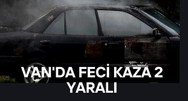 Van'da Feci Kaza 2 yaralı