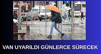 Van gök gürültülü sağanak yağış uyarısı