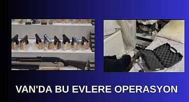 Van merkezli 5 ilde silah operasyonu