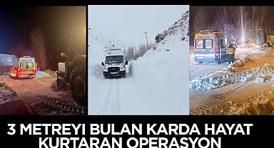 3 Metreyi Bulan Karda Hayat Kurtaran Operasyon