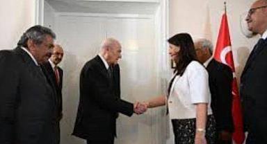 DEM Parti heyetinden MHP Lideri Bahçeli'ye ziyaret