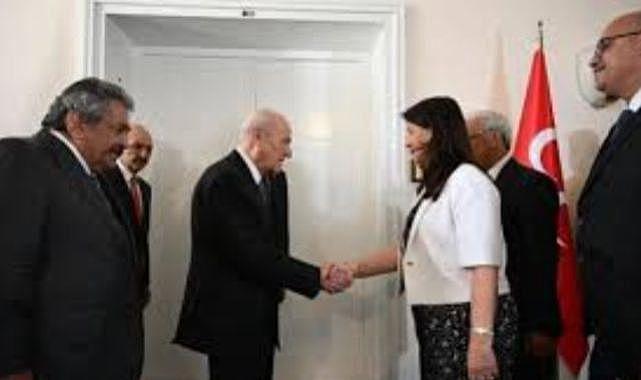 DEM Parti heyetinden MHP Lideri Bahçeli'ye ziyaret