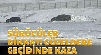 Tehlike saçan yolda Sürücülere Dikkat Uyarısı