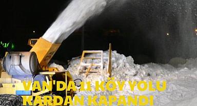 Van'da 11 Köy Yolu Kardan Kapandı