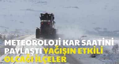 Van için kar alarmı verildi