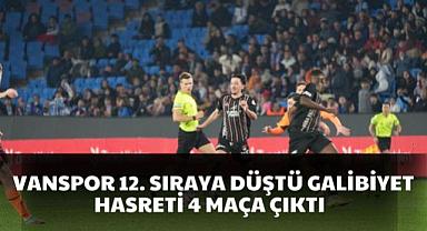 Vanspor 12. Sıraya Düştü, Tehlike Büyüyor
