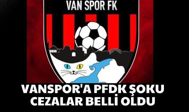 Vanspor’a PFDK Şoku: Cezalar Belli Oldu!