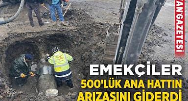 Erciş’te 500’lük Ana İçme Suyu Hattı Onarıldı
