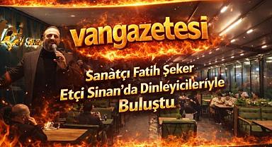 Sanatçı Fatih Şeker Etçi Sinan' da Dinleyicileriyle Buluştu