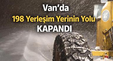 Van'da 198 Yerleşim Yerinin Yolu Ulaşıma Kapalı
