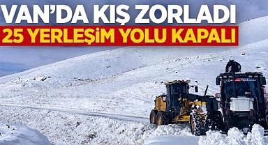 Van'da 7 Mahalle, 18 Mezra Yolu Ulaşıma Kapalı