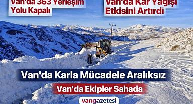 Van'da 363 Yerleşim Yolu Kapalı