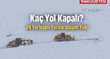 Van'da Kapalı Yollar Azalmaya Başladı
