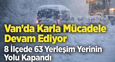 Van'da kapanan yollar 