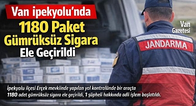 Van İpekyolu'nda 1180 Paket Gümrüksüz Sigara Ele Geçirildi