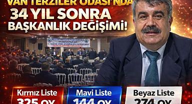 Van Terziler Odası’nda 34 Yıl Sonra Değişim Niyazi Emin Başkan Seçildi