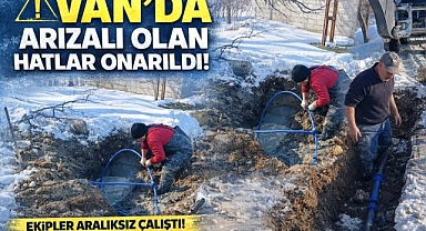 Zorlu kış şartlarında emekçiler iş başında 