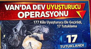 Van’da 177 Kilo Uyuşturucu Ele Geçirildi