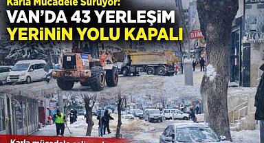 Van'da 43 Yerleşim Yerinin Yolu Kapalı
