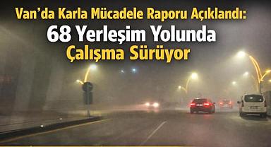 Van’da 68 Yerleşim Yolunda Kar Mesaisi