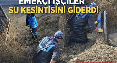 Van'da Emekçi işçiler su kesintisi giderdi 