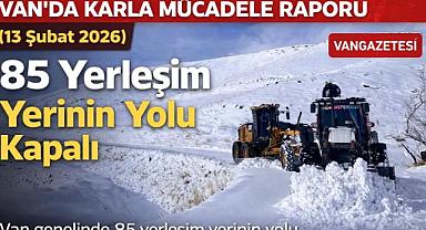 Van'da kapanan yol sayısı 