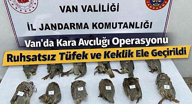 Van'da Keklik Avına Suçüstü