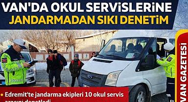Van’da Okul Servis Araçlarına Jandarma Denetimi