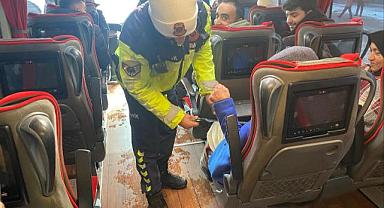 Van'da Yolcu Otobüslerinde Emniyet Kemeri Eğitimi