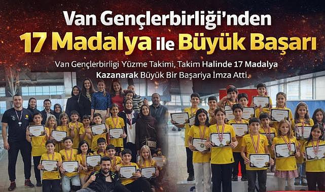 Van Gençlerbirliği’nden 17 Madalya