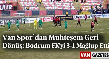 Van Spor'dan Taraftarı Coşturan Galibiyet