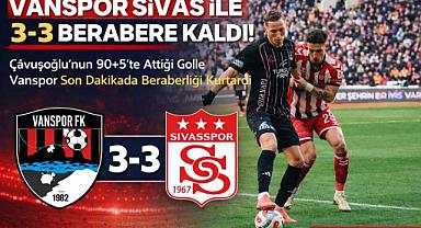 Vanspor Sivas'ta Son Nefeste 1 Puanı Aldı