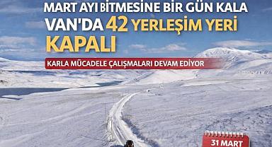 Mart bitmek üzereyken 42 yerleşim yeri kapalı 