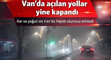 Van'da 10 yerleşim yerinin yolu kapalı 