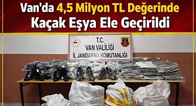 Van'da milyonluk kaçak eşya ele geçirildi 