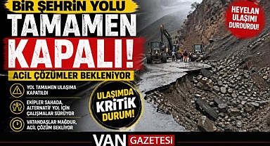 Bir Şehrin yolu Tamamen kapalı!