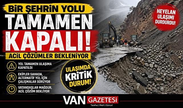 Bir Şehrin yolu Tamamen kapalı!