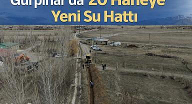 Gürpınarda 20 Haneye Yeni Su Hattı