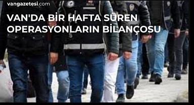 Van’da 1 Hafta Süren Operasyonların Bilançosu