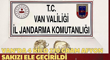 Van'da 4 Kilo 270 Gram Afyon Sakızı Ele Geçirildi