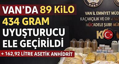Van’da 89 Kilo Uyuşturucu Ele Geçirildi