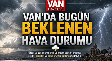 Van'da Bugün Şemsiye Şart!