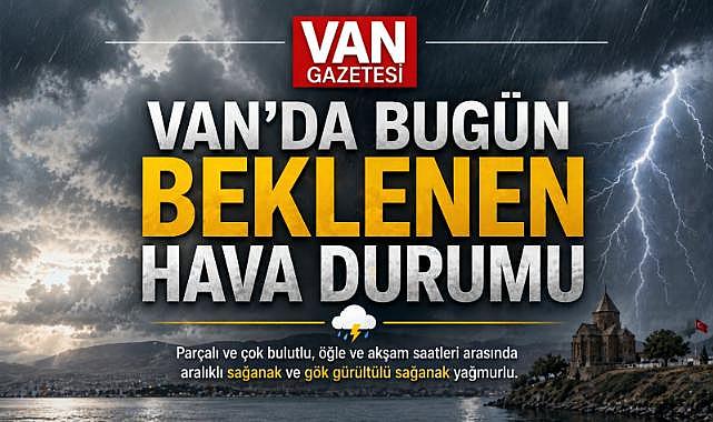 Van'da Bugün Şemsiye Şart!