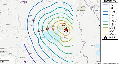 Van'da korkutan deprem