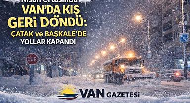 Van'da Nisan Ortasında Van’da Kış Geri Döndü