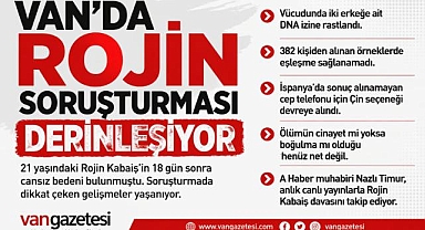 Van'da Rojin Soruşturması Derinleşiyor