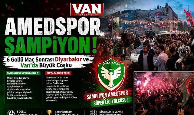 6 Gollü Maç Sonrası Diyarbakır ve Van'da Büyük Coşku